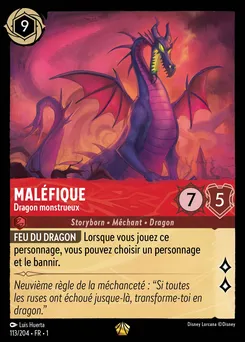 Maléfique - Dragon monstrueux 113/204 — The First Chapter