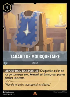 Tabard de mousquetaire 203/204 — The First Chapter