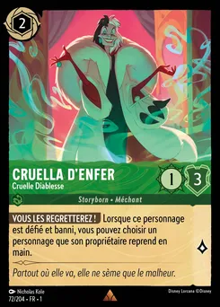 Cruella d'Enfer - Cruelle Diablesse 72/204 — The First Chapter