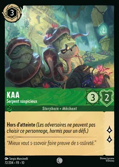 Kaa - Serpent suspicieux 72/204 — Whispers in the Well