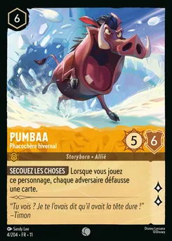 Pumbaa - Phacochère hivernal 4/204 — Winterspell