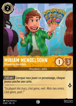 Miriam Mendelsohn - Détentrice des billets 9/207 — Attack of the Vine!