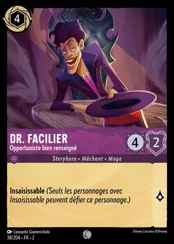 Dr. Facilier - Opportuniste bien renseigné 38/204 — Rise of the Floodborn