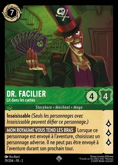 Dr. Facilier - Lit dans les cartes 79/204 — Rise of the Floodborn