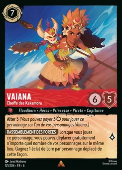 Vaiana - Cheffe des Kakamora 121/204 — Azurite Sea
