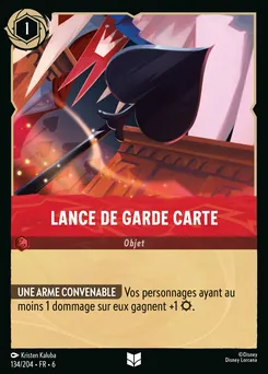 Lance de Garde carte 134/204 — Azurite Sea