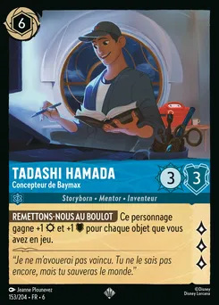 Tadashi Hamada - Concepteur de Baymax 153/204 — Azurite Sea