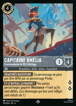 Capitaine Amélia - Commandante du RLS Héritage 192/204 — Azurite Sea