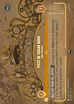 Piste de Sugar Rush - Ligne d'arrivée 207/204 — Azurite Sea