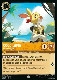 Coco Lapin - Pirate indigné 22/204 — Azurite Sea