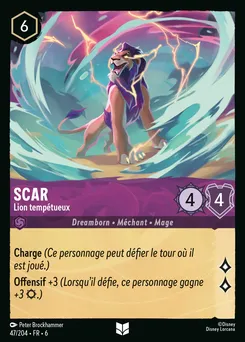 Scar - Lion tempétueux 47/204 — Azurite Sea