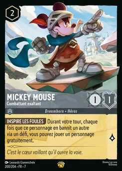 Mickey Mouse - Combattant exaltant 200/204 — Archazia's Island