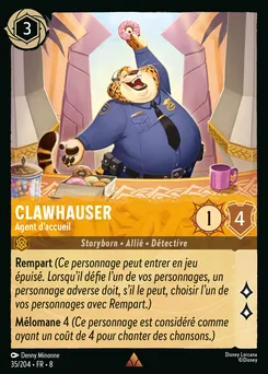 Clawhauser - Agent d'accueil 35/204 — The Reign of Jafar