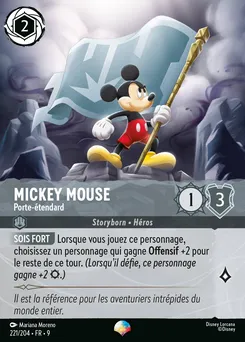 Mickey Mouse - Porte-étendard 221/204 — Fabled