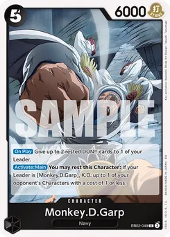 Monkey.D.Garp EB02-049 — Anime 25th Collection