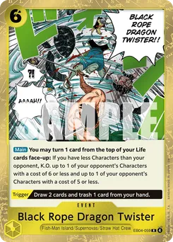 Black Rope, Great Dragon Twister EB04-059 — Adventure on Kami's Island