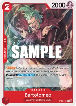 Bartolomeo OP01-019 — Romance Dawn