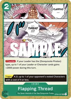 Flapping Thread OP04-037 — Kingdoms of Intrigue