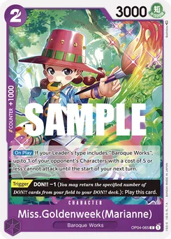 Miss.Goldenweek(Marianne) OP04-065 — Kingdoms of Intrigue
