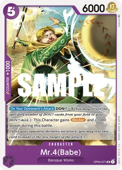 Mr.4(Babe) OP04-071 — Kingdoms of Intrigue