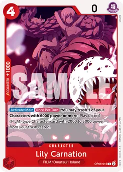 Lily Carnation OP06-015 — Wings of the Captain