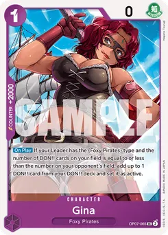 Gina OP07-065 — 500 Years into the Future