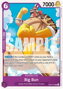 Big Bun OP07-070 — 500 Years into the Future