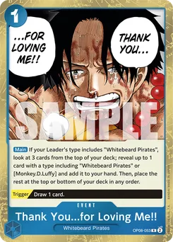 Thank You...for Loving Me!! OP08-053 — Two Legends