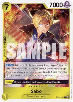 Sabo OP09-104 — Emperors in the New World