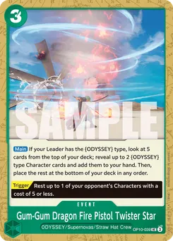 Gum Gum Dragon Fire Pistol Twister Star OP10-039 — Royal Blood
