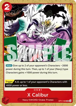 X Calibur OP11-020 — A Fist of Divine Speed