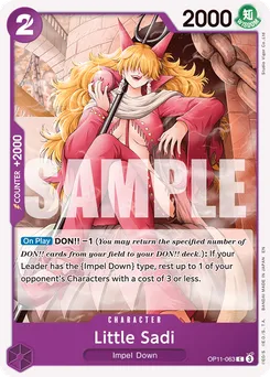 Sadi OP11-063 — A Fist of Divine Speed