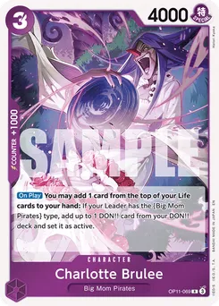 Charlotte Brûlée OP11-069 — A Fist of Divine Speed