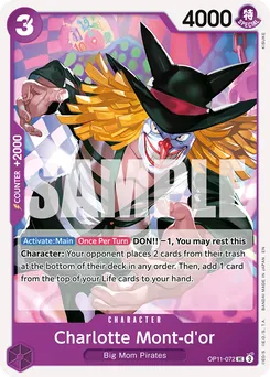 Charlotte Mont d'or OP11-072 — A Fist of Divine Speed