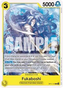 Fukaboshi OP11-110 — A Fist of Divine Speed