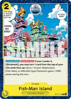 Fish-Man Island OP11-117 — A Fist of Divine Speed