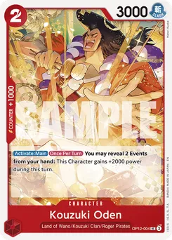 Kouzuki Oden OP12-004 — Legacy of the Master