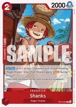 Shanks OP12-007 — Legacy of the Master