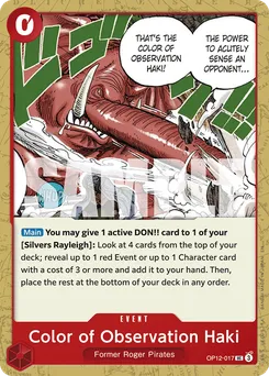 Fluide perceptif OP12-017 — Legacy of the Master