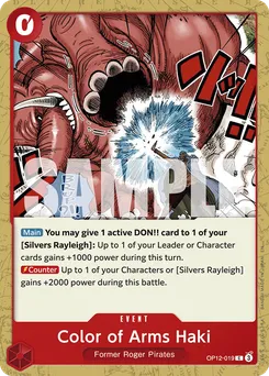 Color of Arms Haki OP12-019 — Legacy of the Master