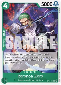 Roronoa Zoro OP12-036 — Legacy of the Master