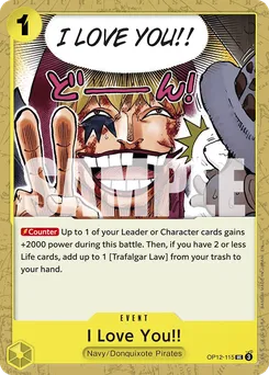 Je t'aime fort ! OP12-115 — Legacy of the Master