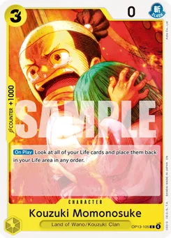 Kouzuki Momonosuke OP13-105 — Carrying on his Will