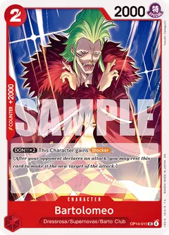 Bartolomeo OP14-011 — The Azure Sea's Seven