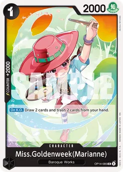 Miss Goldenweek(Marianne) OP14-085 — The Azure Sea's Seven