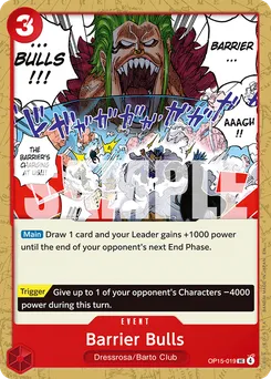 Barrier Bulls OP15-019 — Adventure on Kami's Island