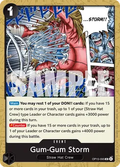 Gum Gum Storm OP15-095 — Adventure on Kami's Island