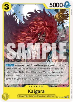 Calgara OP15-101 — Adventure on Kami's Island