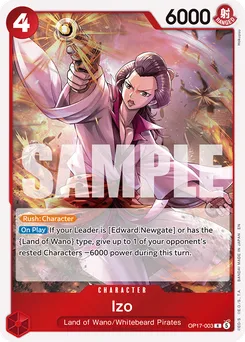 Izo OP17-003 — The World's Strongest Warriors
