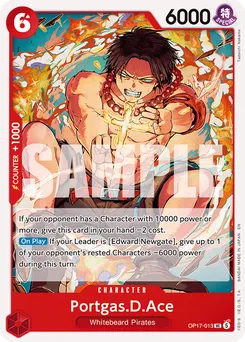 Portgas.D.Ace OP17-013 — The World's Strongest Warriors